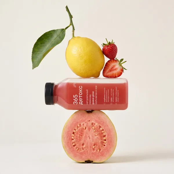 Лимонад с гуавой и клубникой GUAVA GLOW